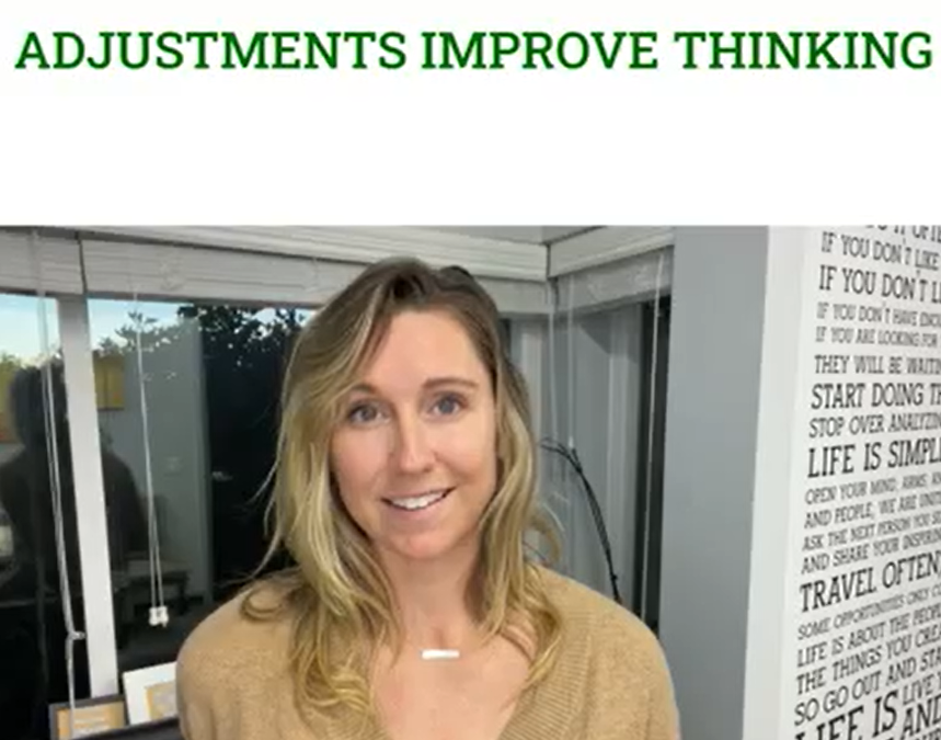 Adjustments Improve Thinking